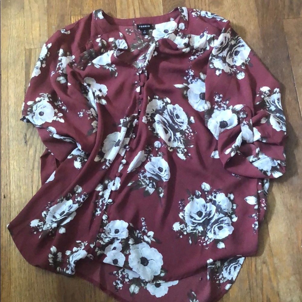 Torrid Size 2 Floral top